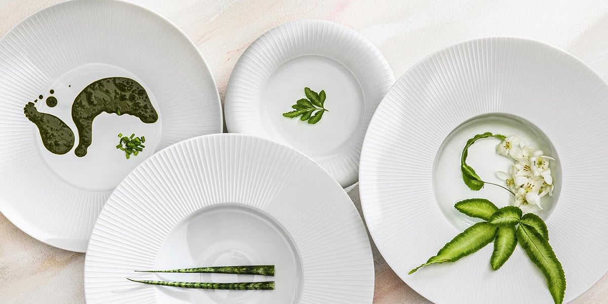 J.L Coquet Bolero White Satin china collection J.L Coquet Bolero White Satin china collection