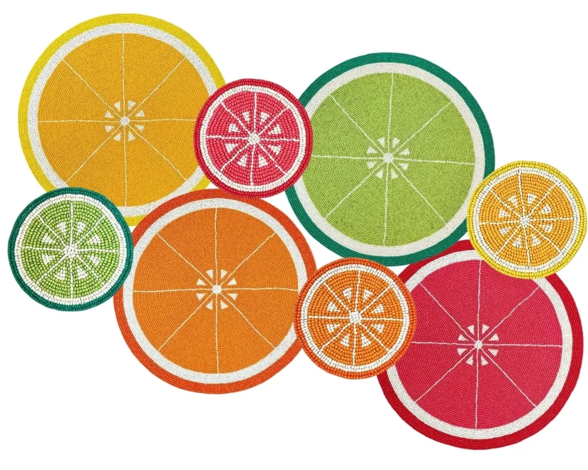 Citrus placemats and coasters Citrus placemats and coasters