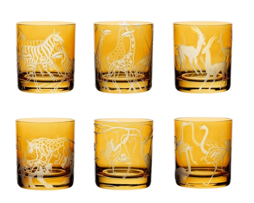Safari double old fashioned tumblers Safari double old fashioned tumblers