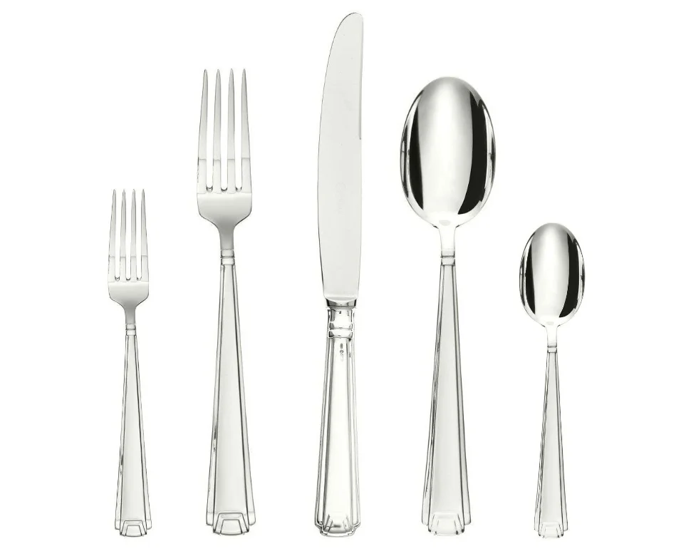 Deco' cutlery, silver plated Deco' cutlery, silver plated