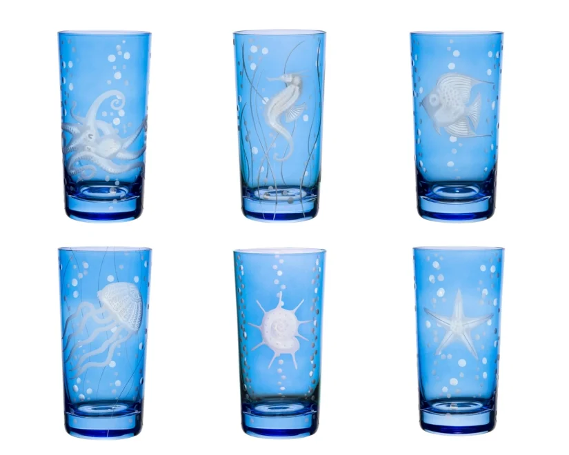 Sea life highball glasses Sea life highball glasses