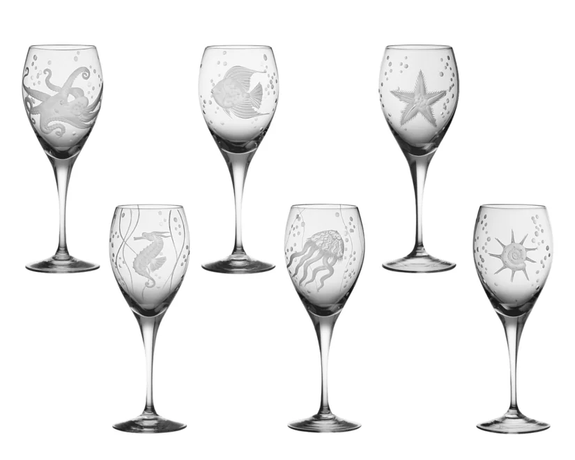 Sea life wine goblets Sea life wine goblets