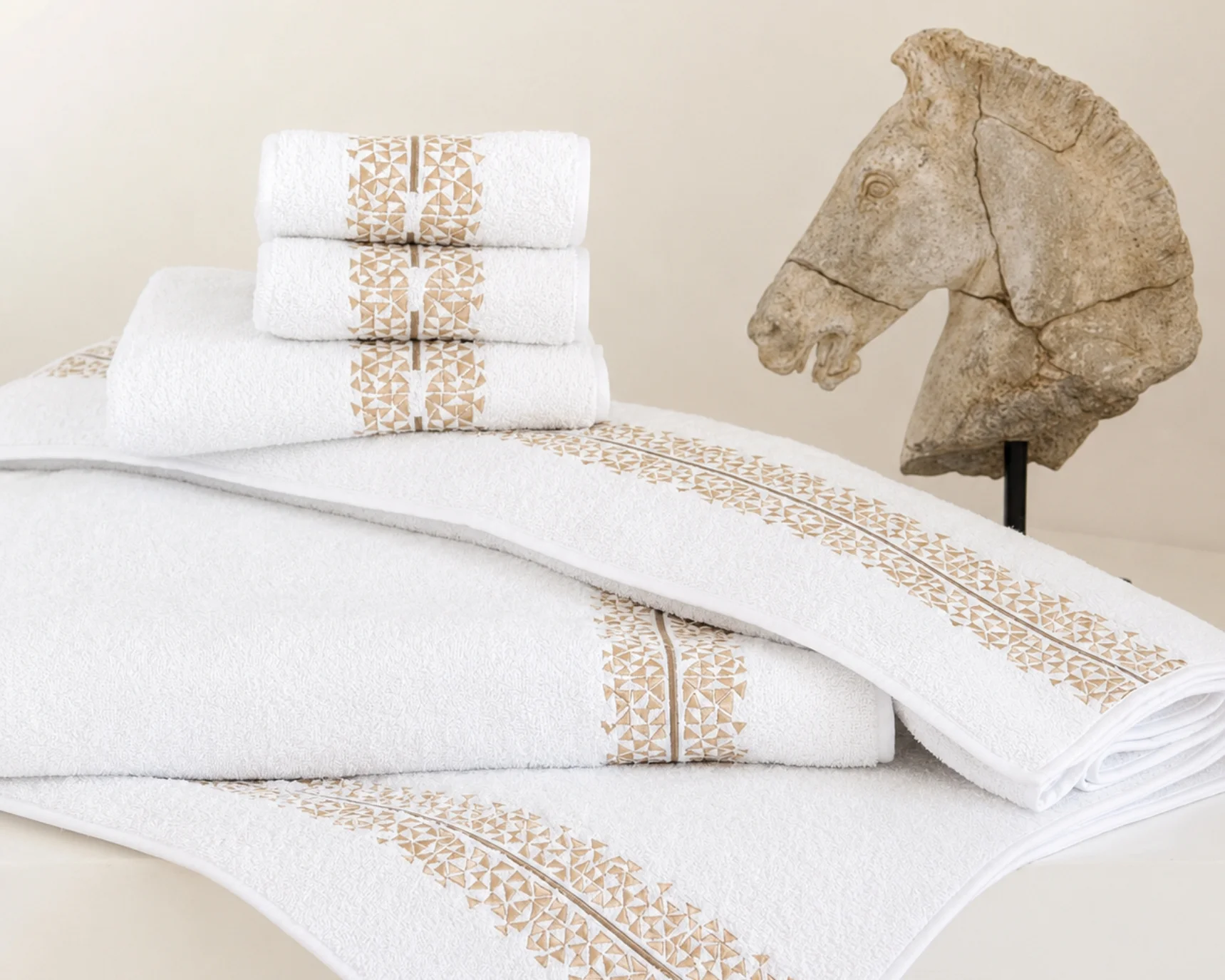 Masai towels, Beige Masai towels, Beige