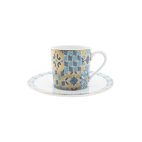 Haviland, Portofino, Set of 4 coffee cups saucers