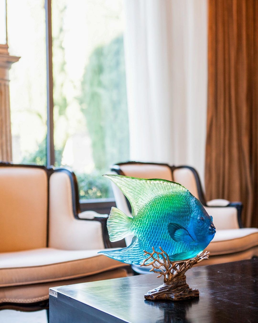 Daum, Mer de Corail sculptures, Blue yellow royal angelfish