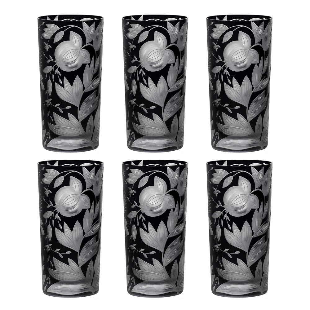 Artel, Verdure highball glasses, highball glass, black