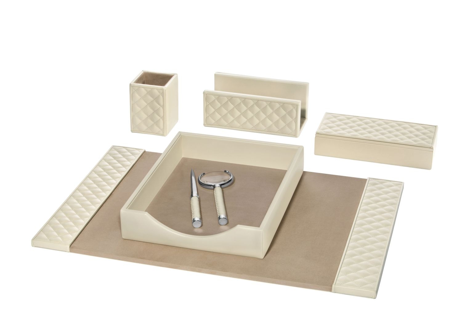 Riviere, Celio Diamonds Desk Set, Desk pad