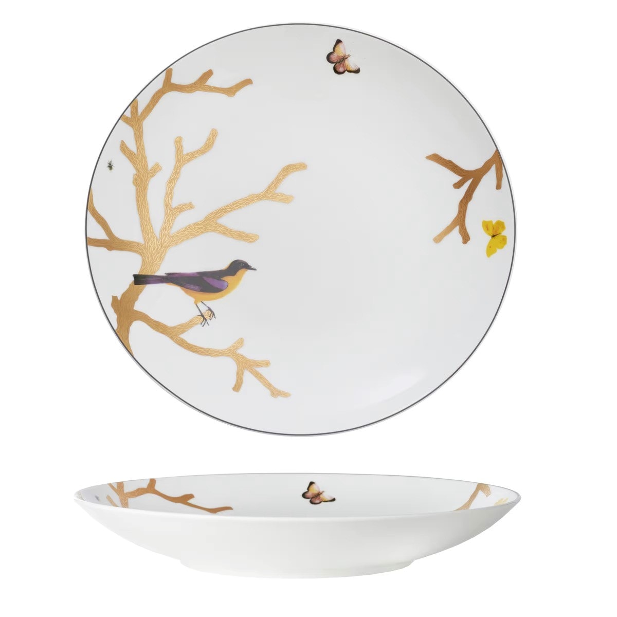 Bernardaud, Aux Oiseaux, Deep round dish