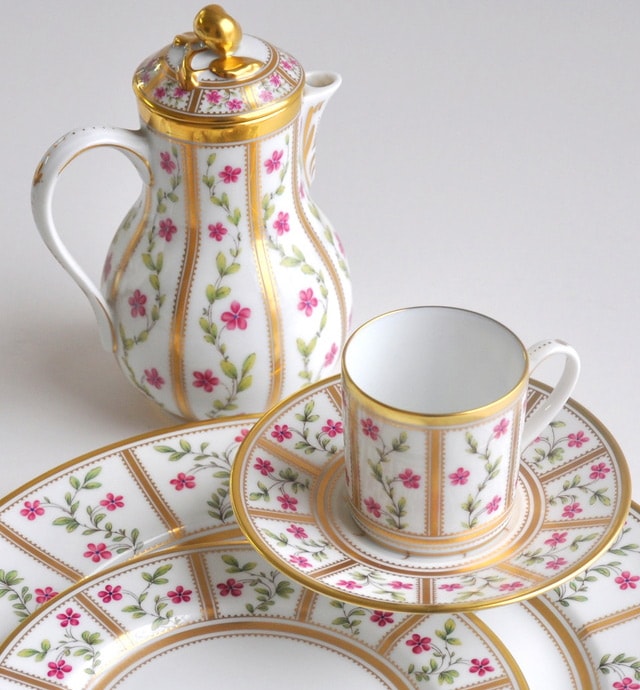Bernardaud, Roseraie, Coffee cup and saucer