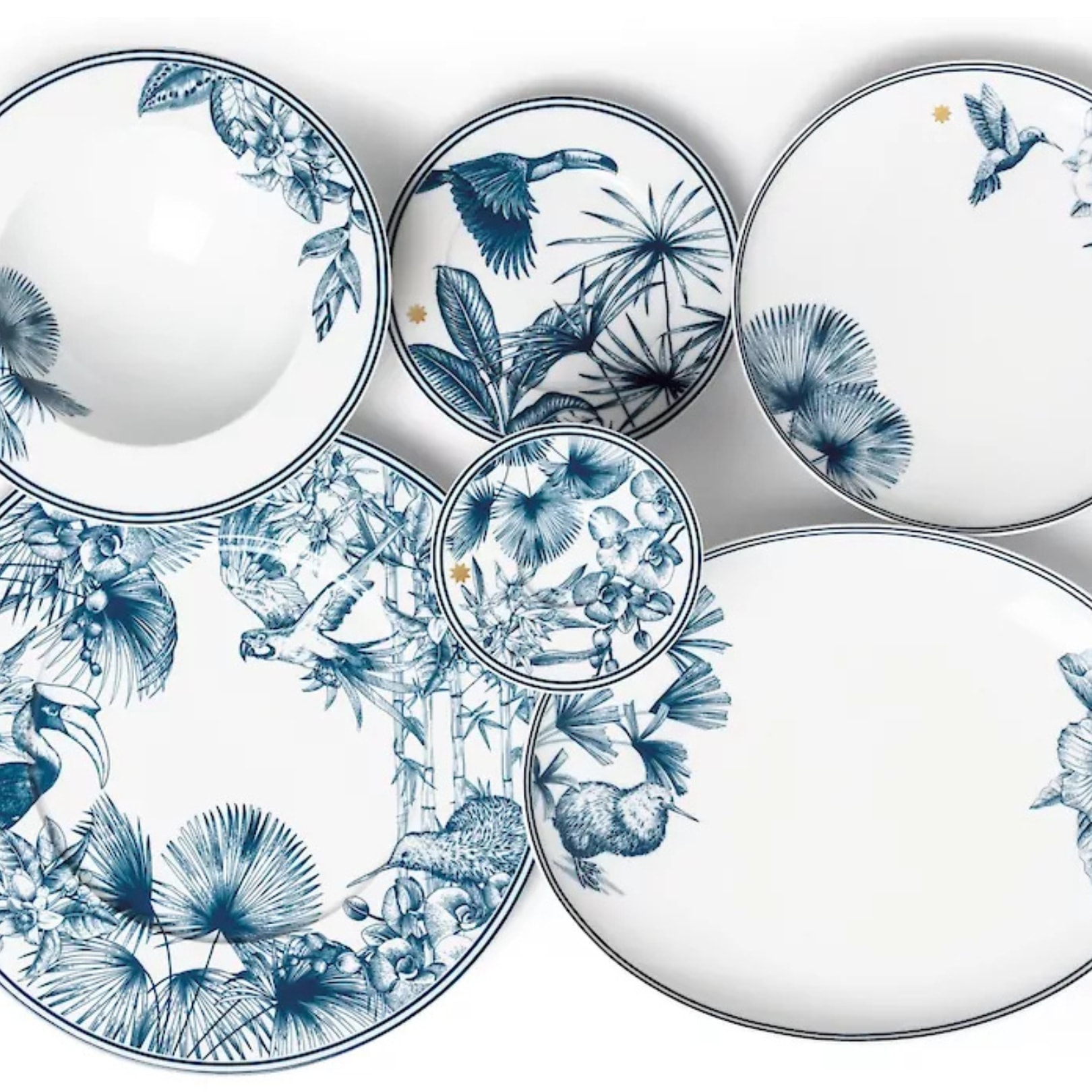 Sieger by Fürstenberg, Paraíso Blue, Dinner plate, rimmed