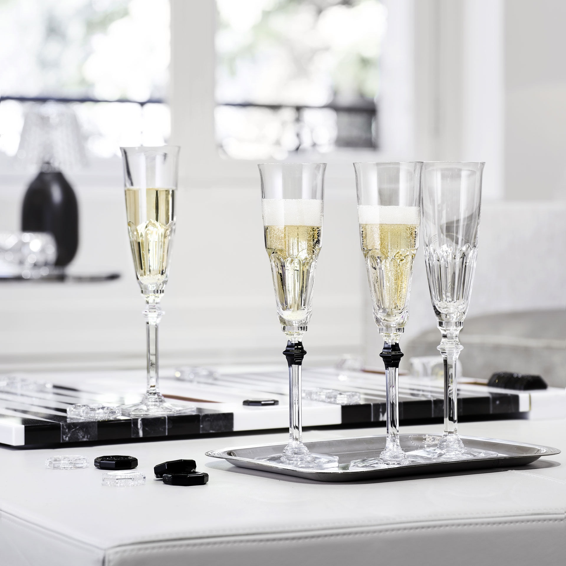 Baccarat, Harcourt eve, Flute glass clear, set of 2