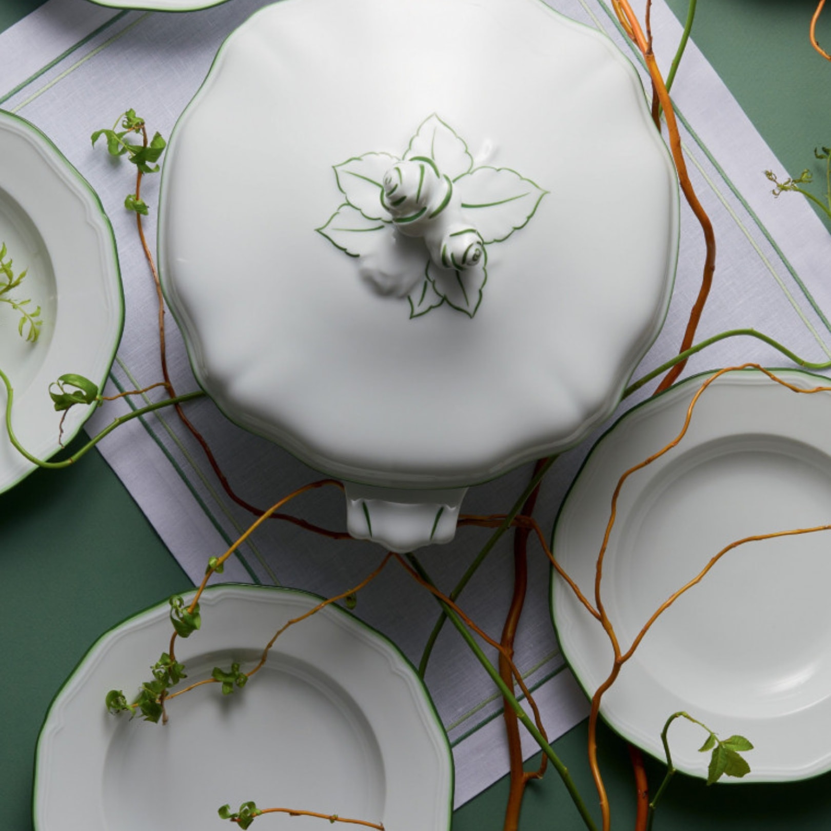 Raynaud, Touraine double filet vert, Cake plate
