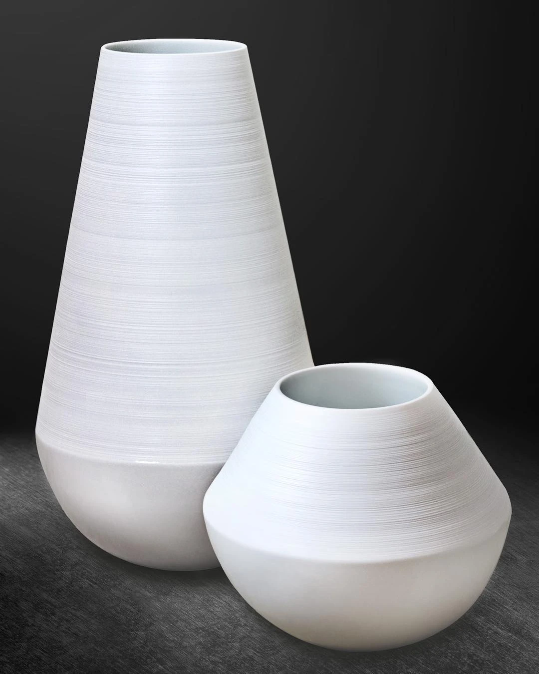 J.L Coquet, Hémisphère Storm Blue, Vase, large