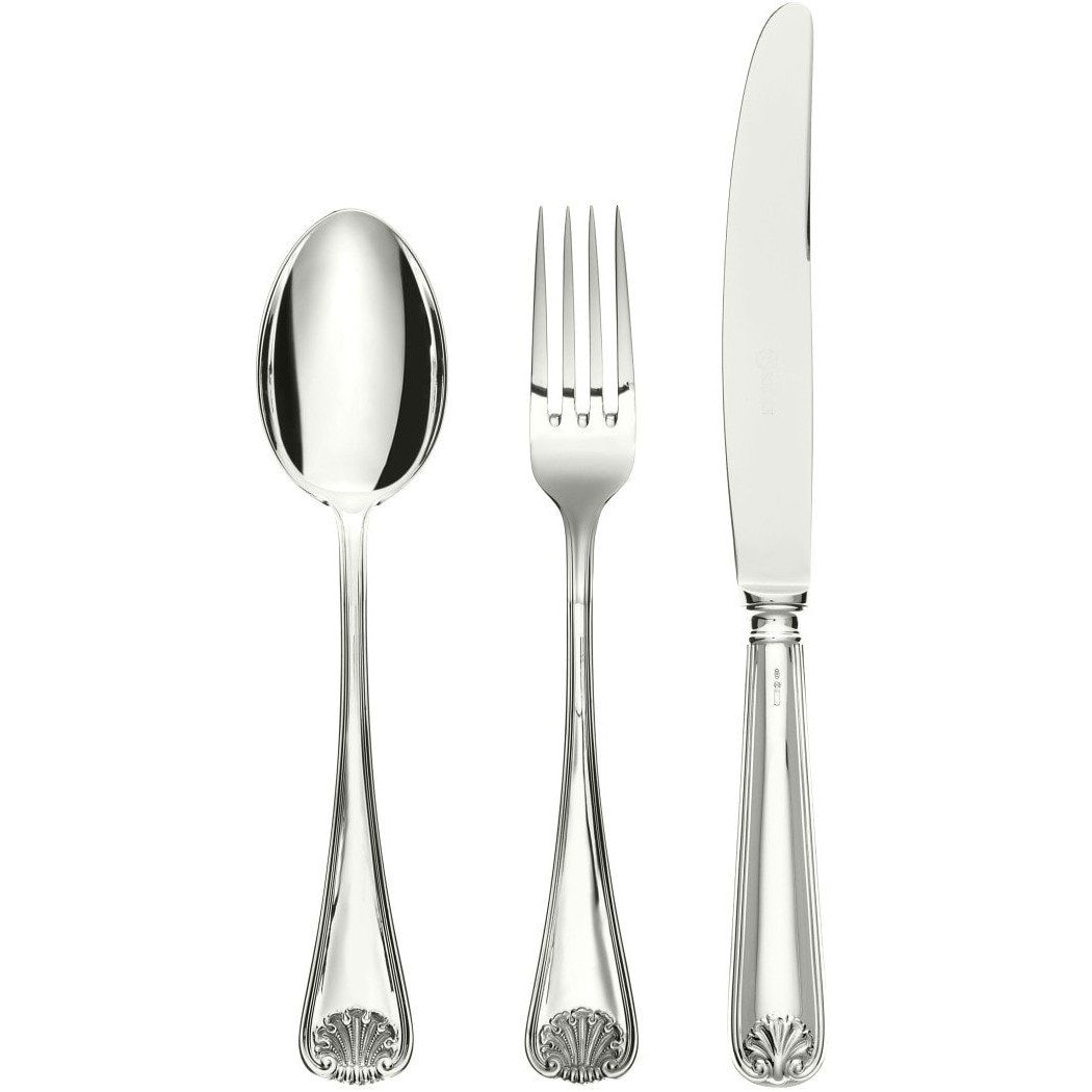 Schiavon, Conchiglia cutlery, silver plated, Fish fork
