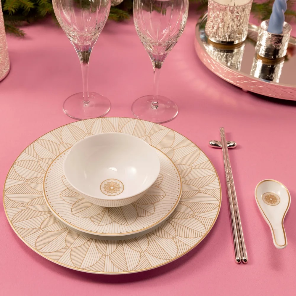 Christofle, Malmaison Impériale Gold, Essential set for 6 persons