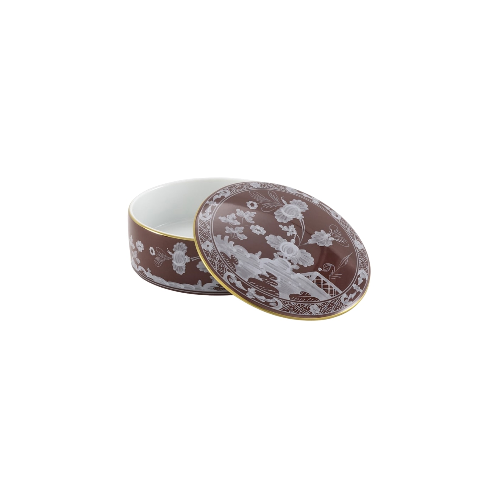 Ginori 1735, Oriente Italiano Castagna & Meringa, Trinket box, castagna