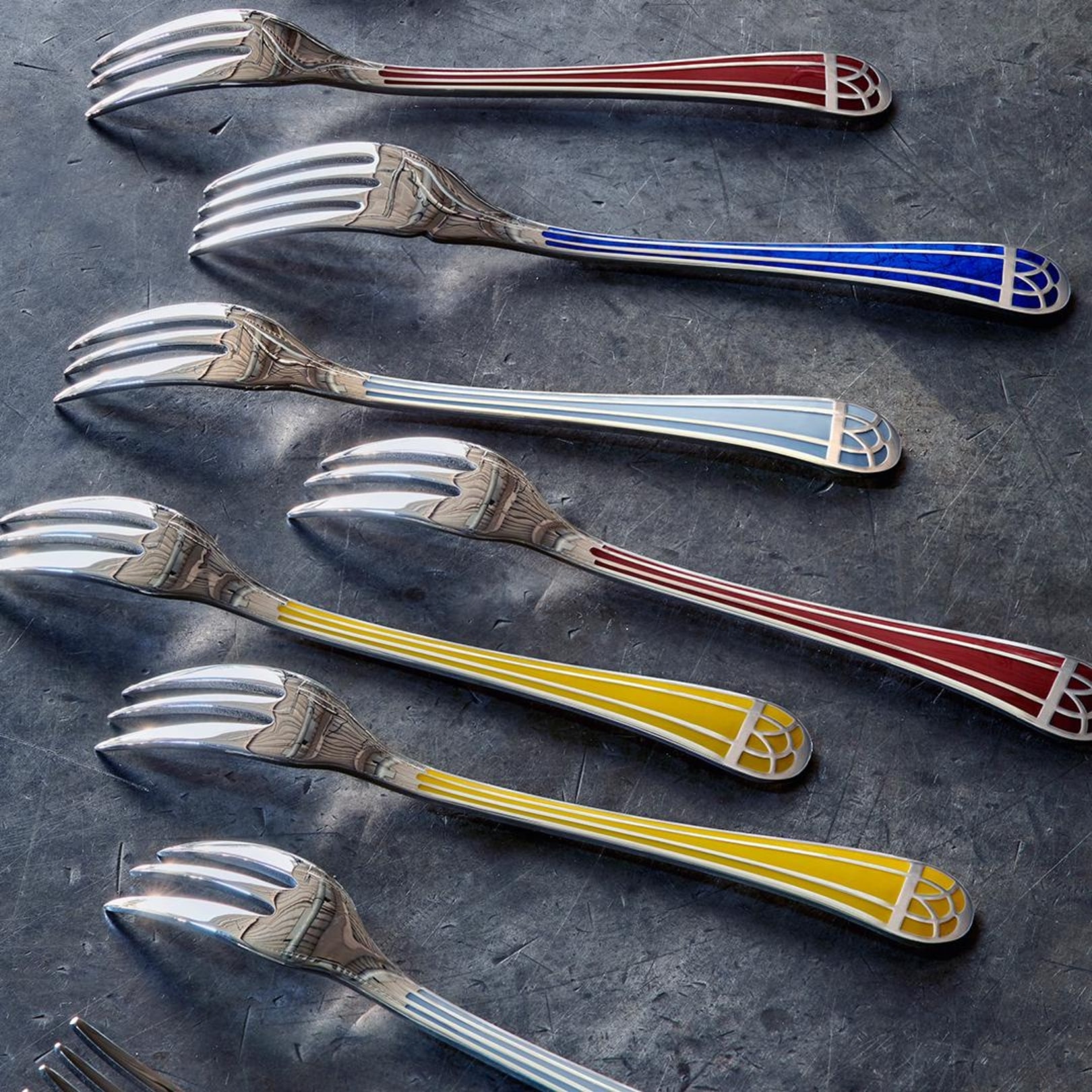 Christofle, Talisman Black cutlery, silver plated, Tea spoon
