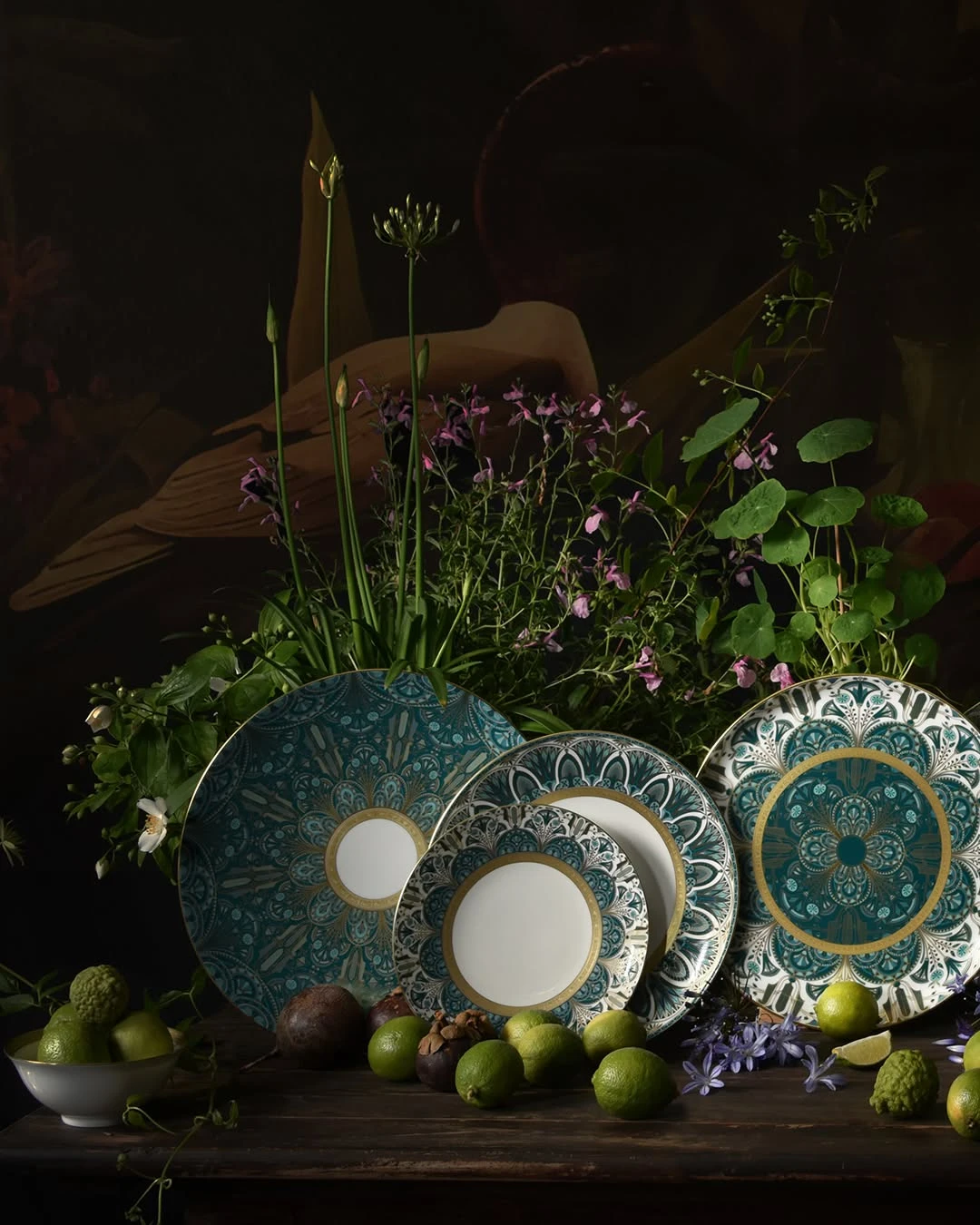 Haviland, Rêves du Nil Gold, Presentation plate