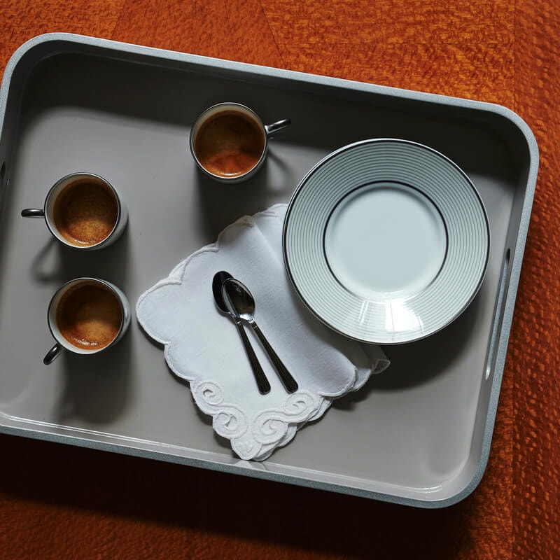 Von Gern Home, Trays and boxes, Medium tray, silver & gray
