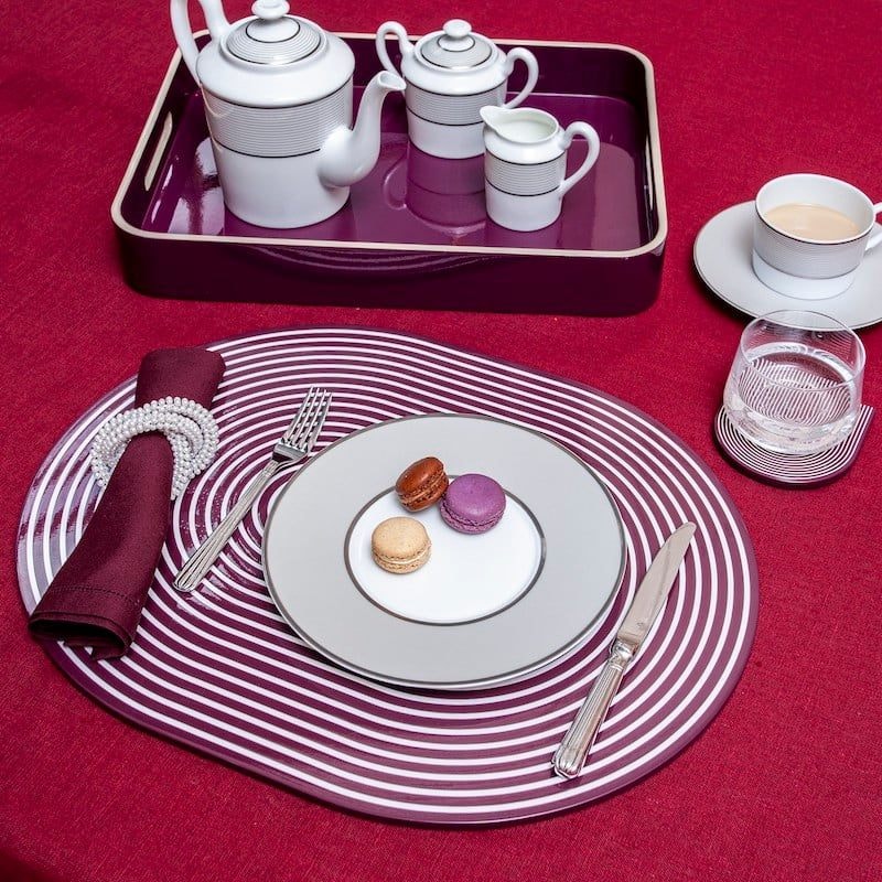 Von Gern Home, Trays and boxes, Large tray, plum