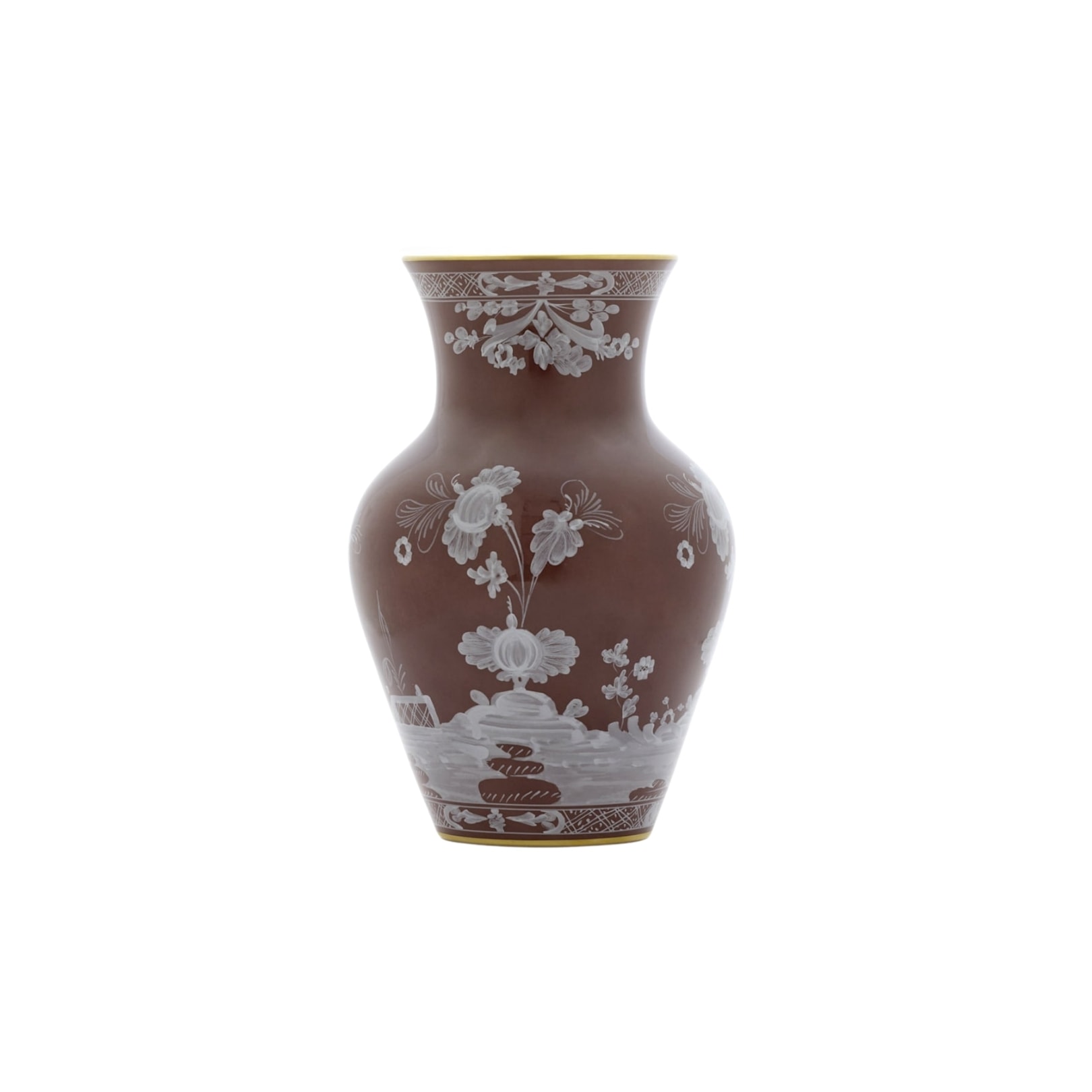 Ginori 1735, Oriente Italiano Castagna & Meringa, Ming vase, castagna