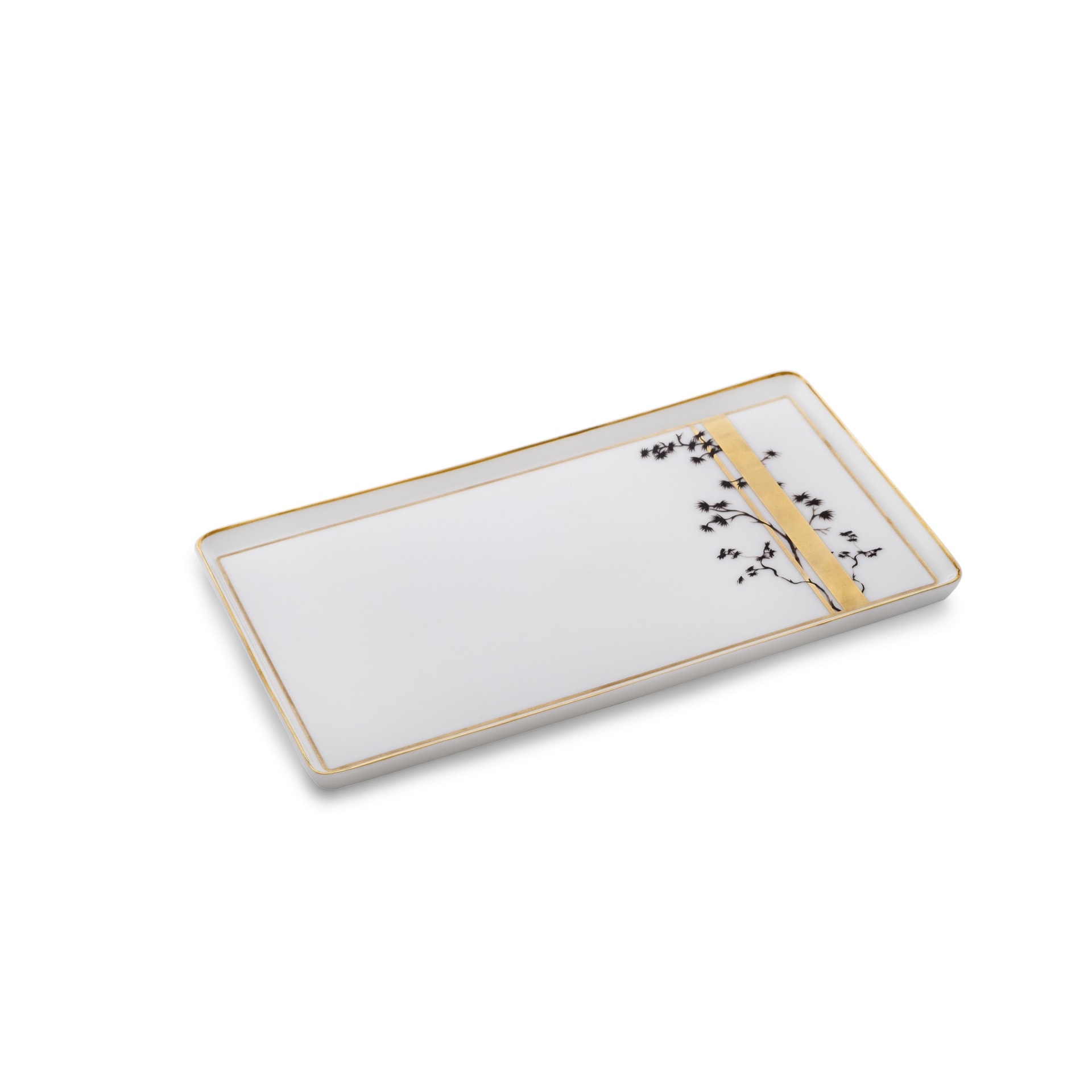 Pinto, Vieux Kyoto, Rectangular plate gold band, large