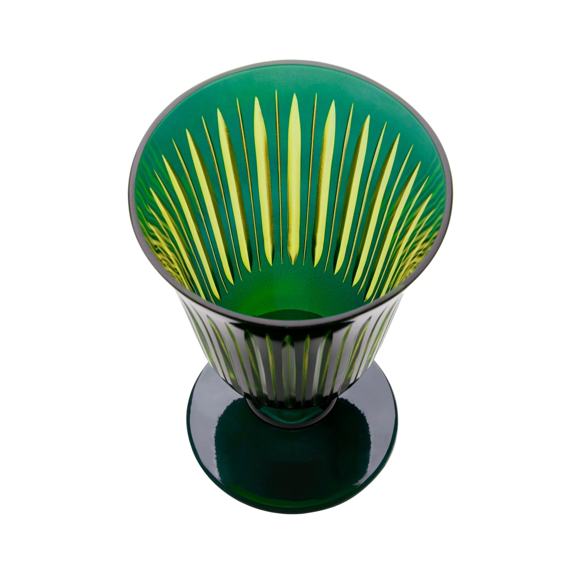 L'Objet, Prism, Set of 4 wine glasses, green