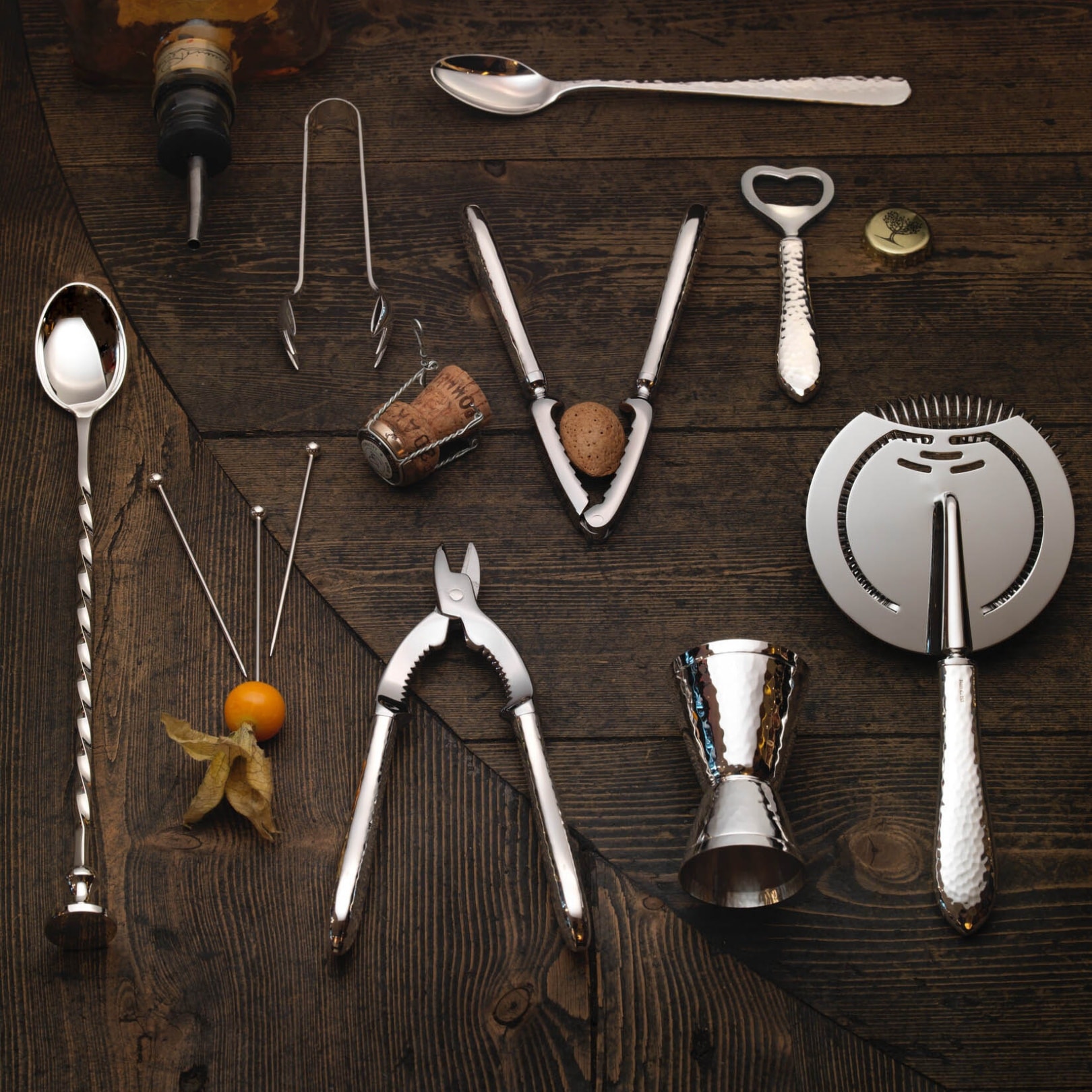 Robbe & Berking, Martelé cutlery, Silver plated, Long drink spoon