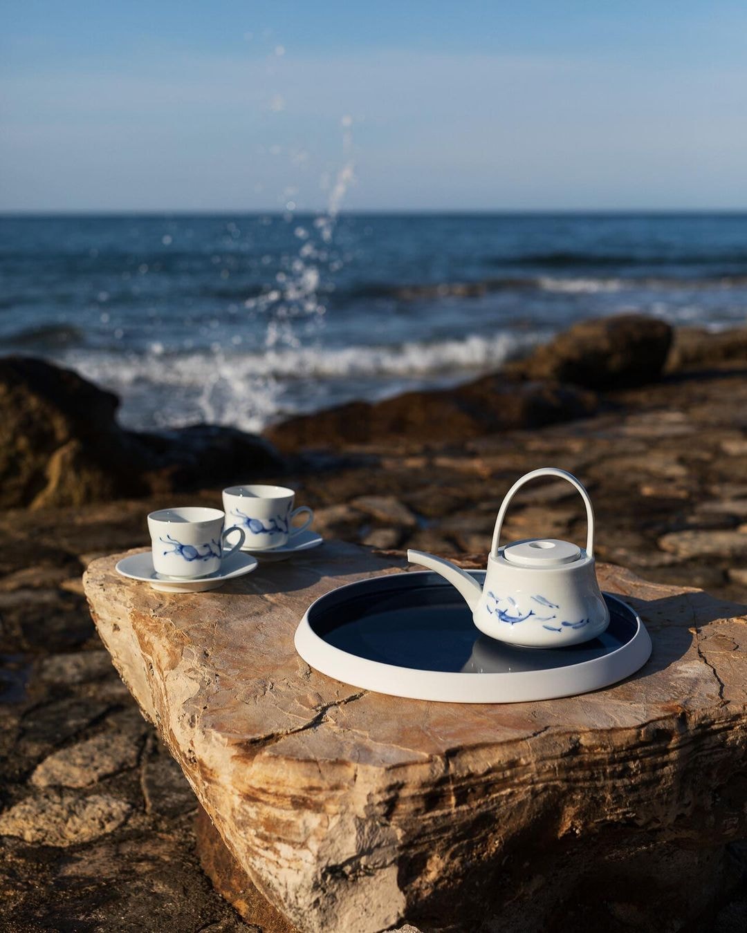 Hering Berlin, Ocean, Cappuccino cup with saucer