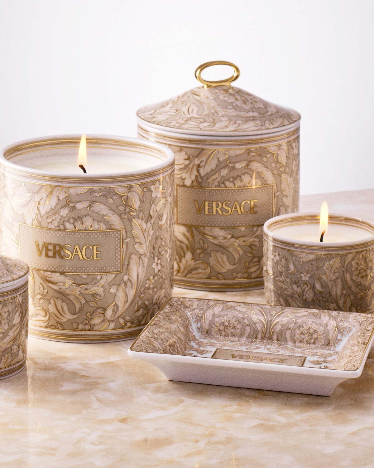 Versace, Barocco Beige, Candle, large