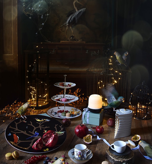 Bernardaud, Aux Oiseaux, Large coupe