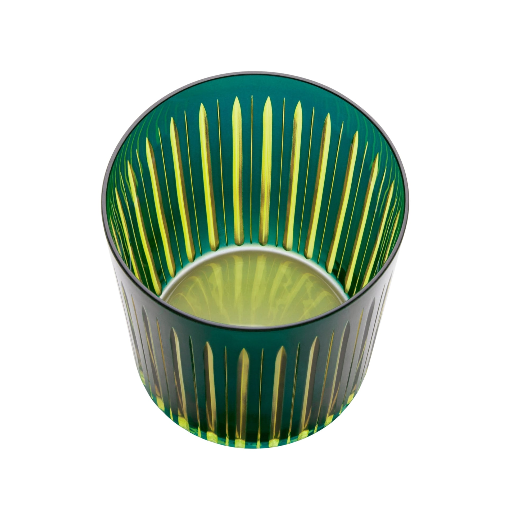 L'Objet, Prism, Set of 4 double old fashioned glasses, green