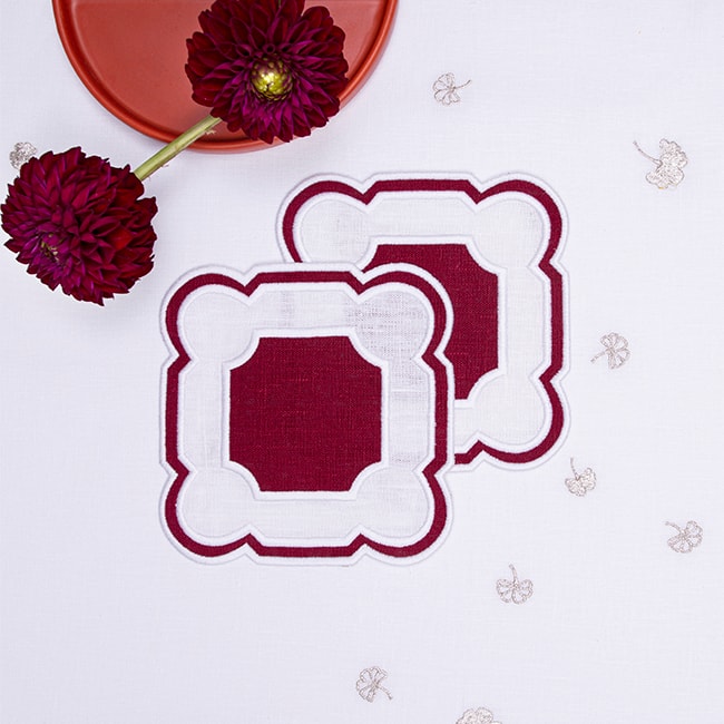 TRUFFLE BEE, BOSTON, Coasters set of 2