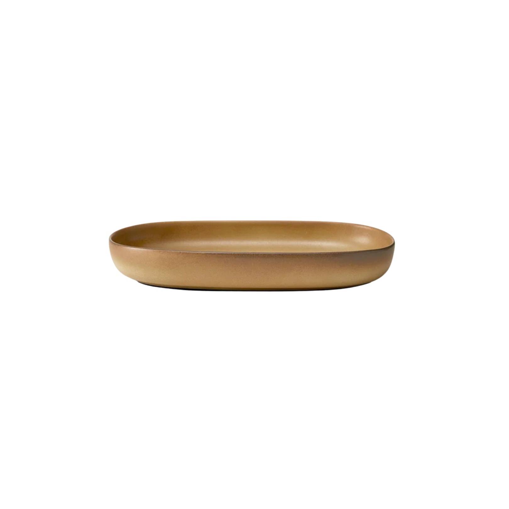 L'Objet, Terra leather, Oval platter, small
