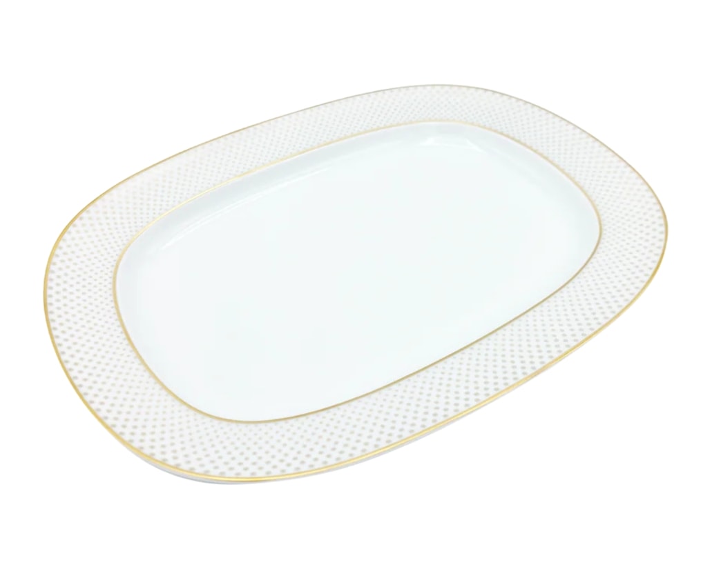 J.L Coquet, Rosace Gold, Oval platter, large