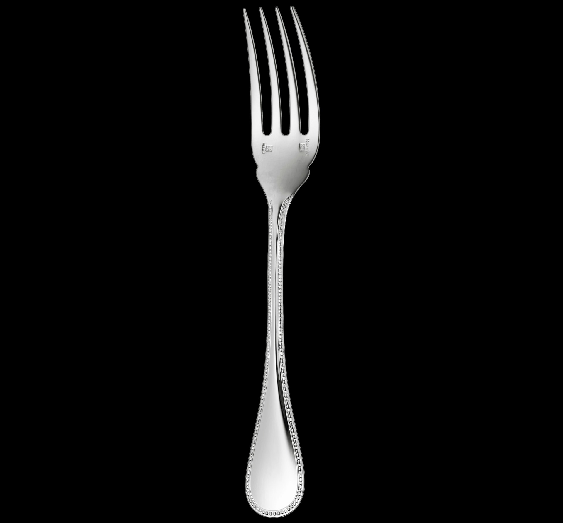 Christofle, Perles cutlery, stainless steel, Fish fork