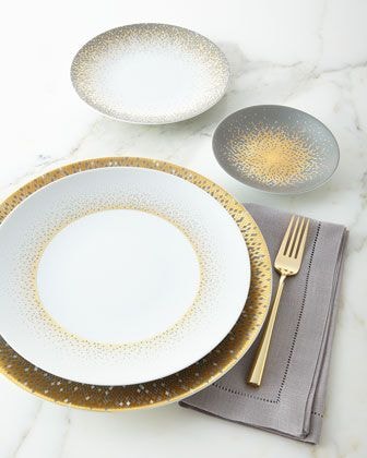 Haviland, Souffle d'or, Rimless soup plate