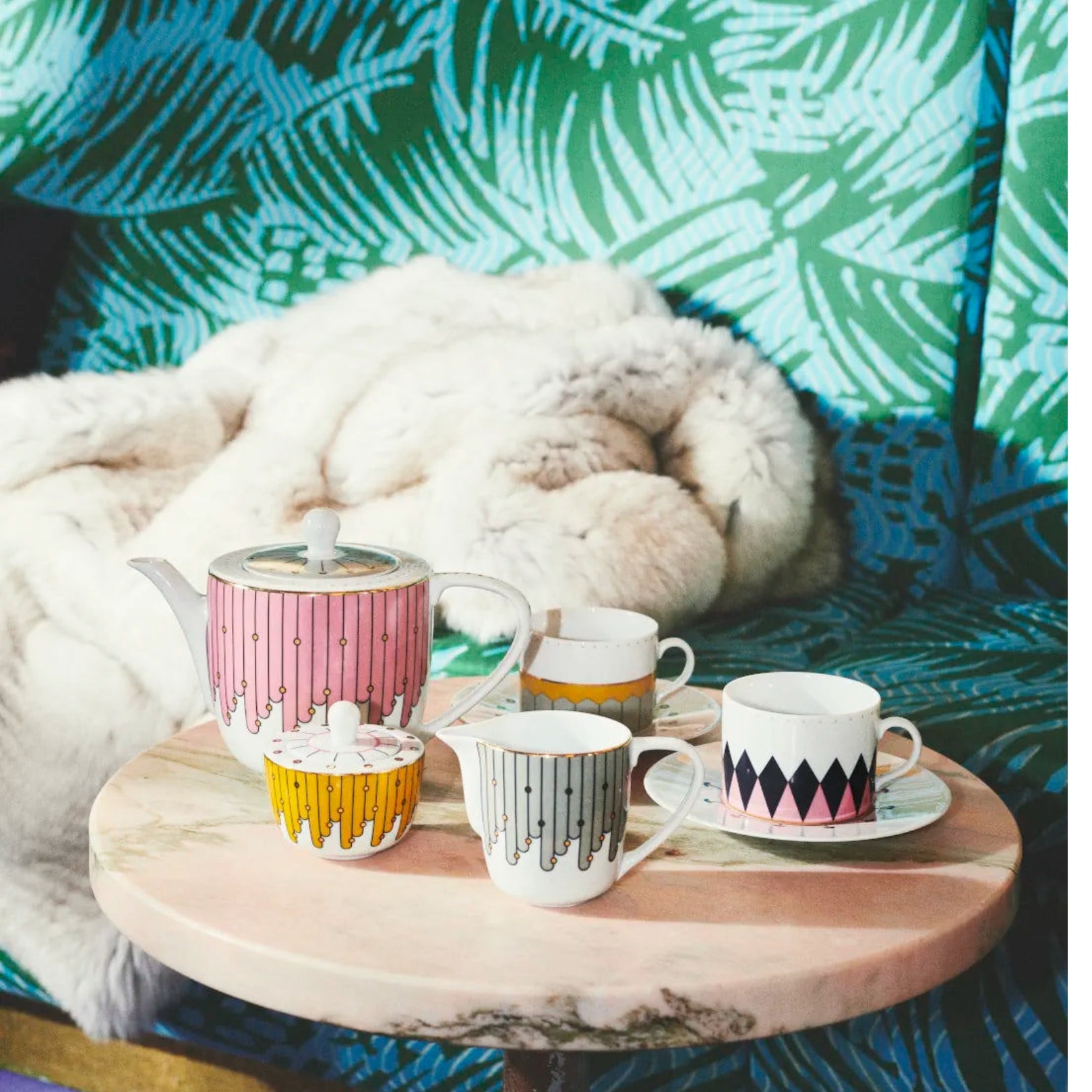Reflections Copenhagen, Porcelain, Little Diamond Sugar Bowl