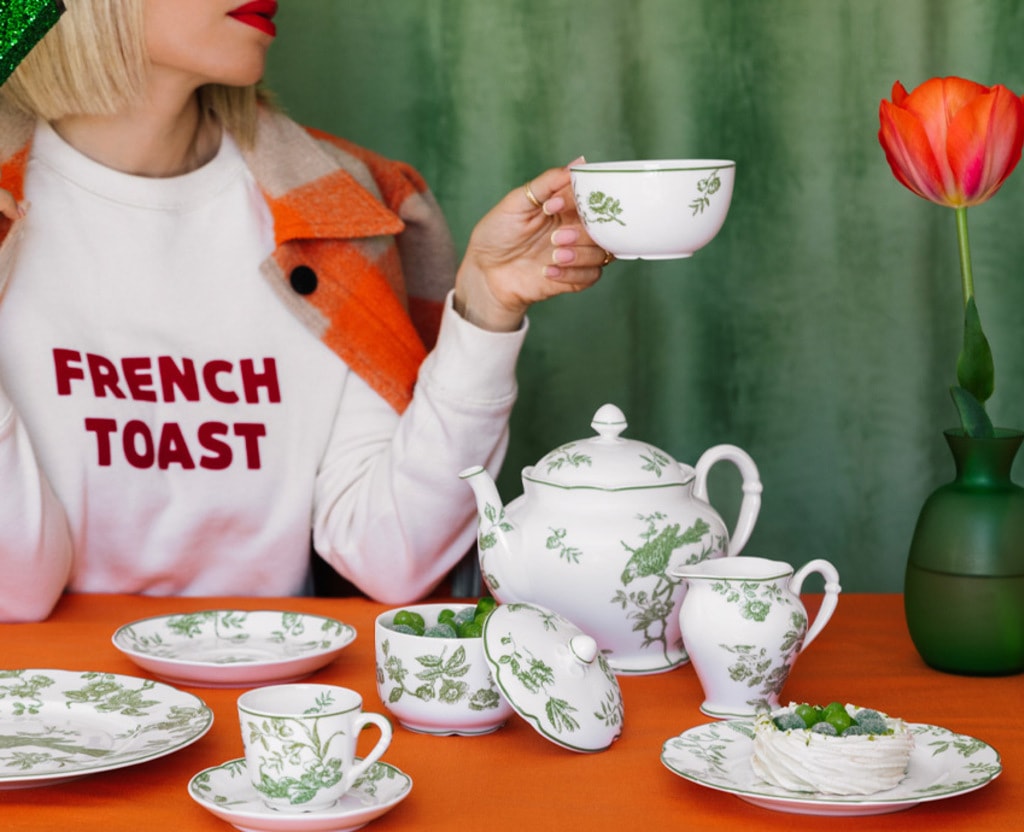 Bernardaud, ALBERTINE, Set of 2 breakfast cup and saucer