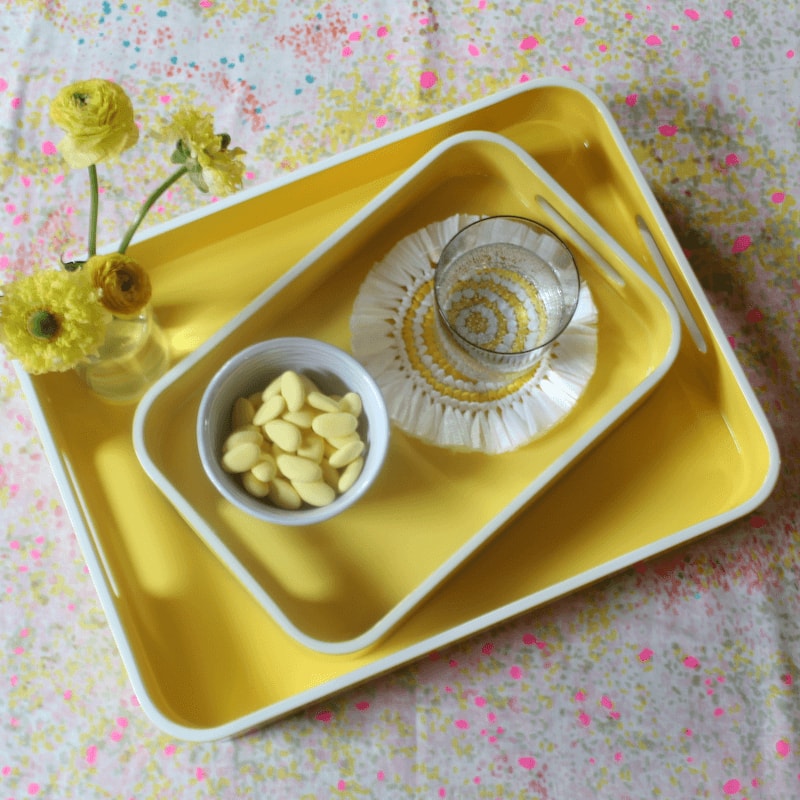 Von Gern Home, Trays and boxes, Large tray, lemon