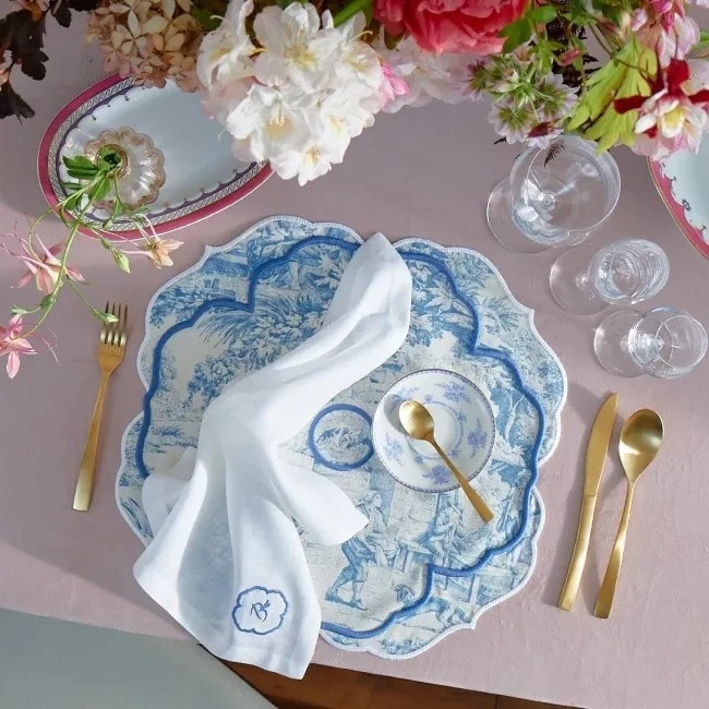TRUFFLE BEE, FOUNTAIN DE JOUY, Placemats set of 2