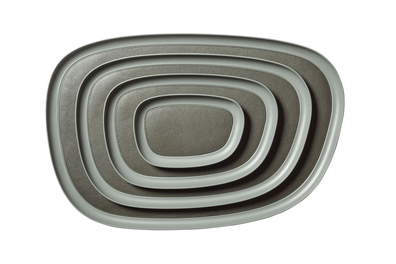 Giobagnara, Maris aluminium trays by Kelly Wearstler, Medium rectangular tray, cypress