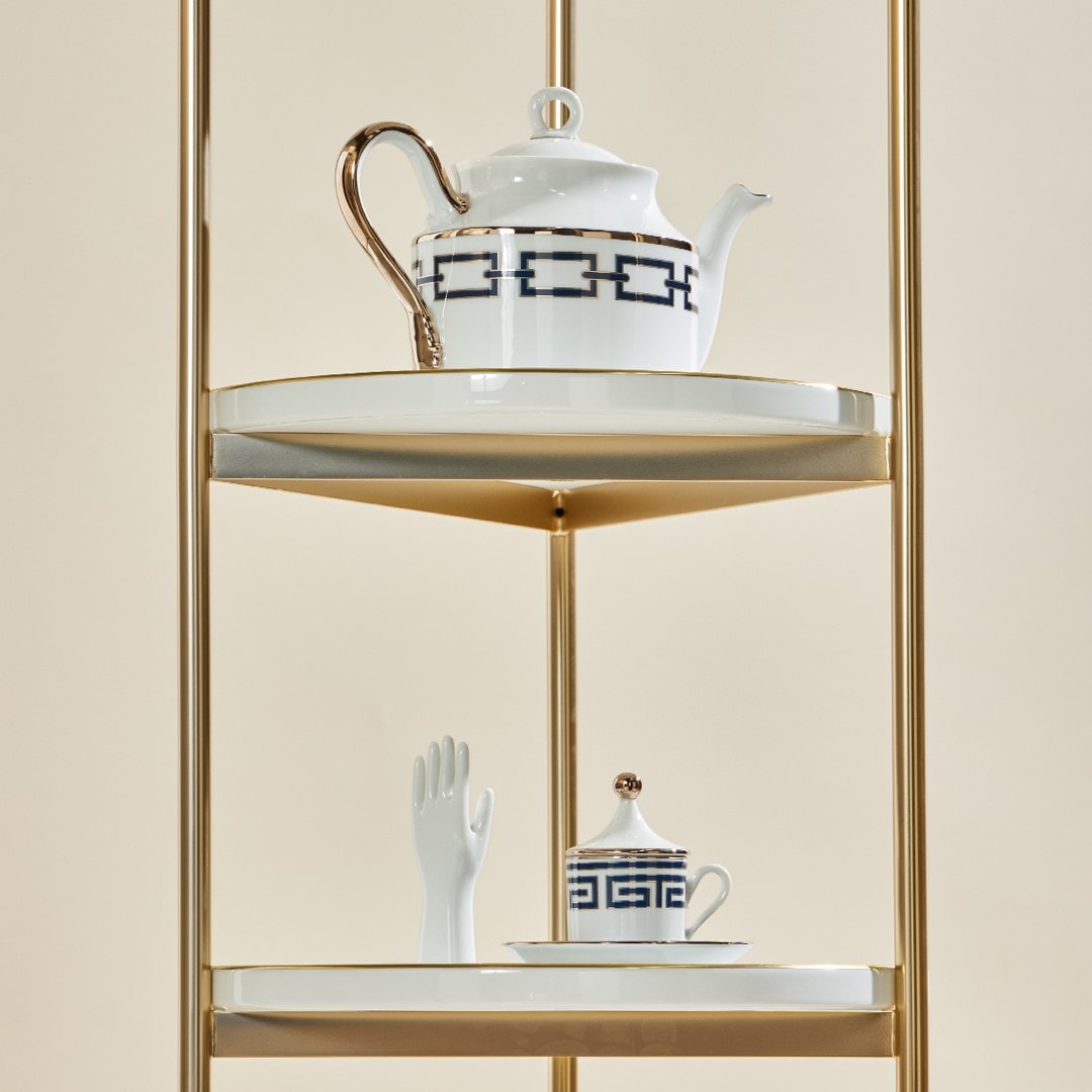 Ginori 1735, Catene Zaffiro, Coffee set for two