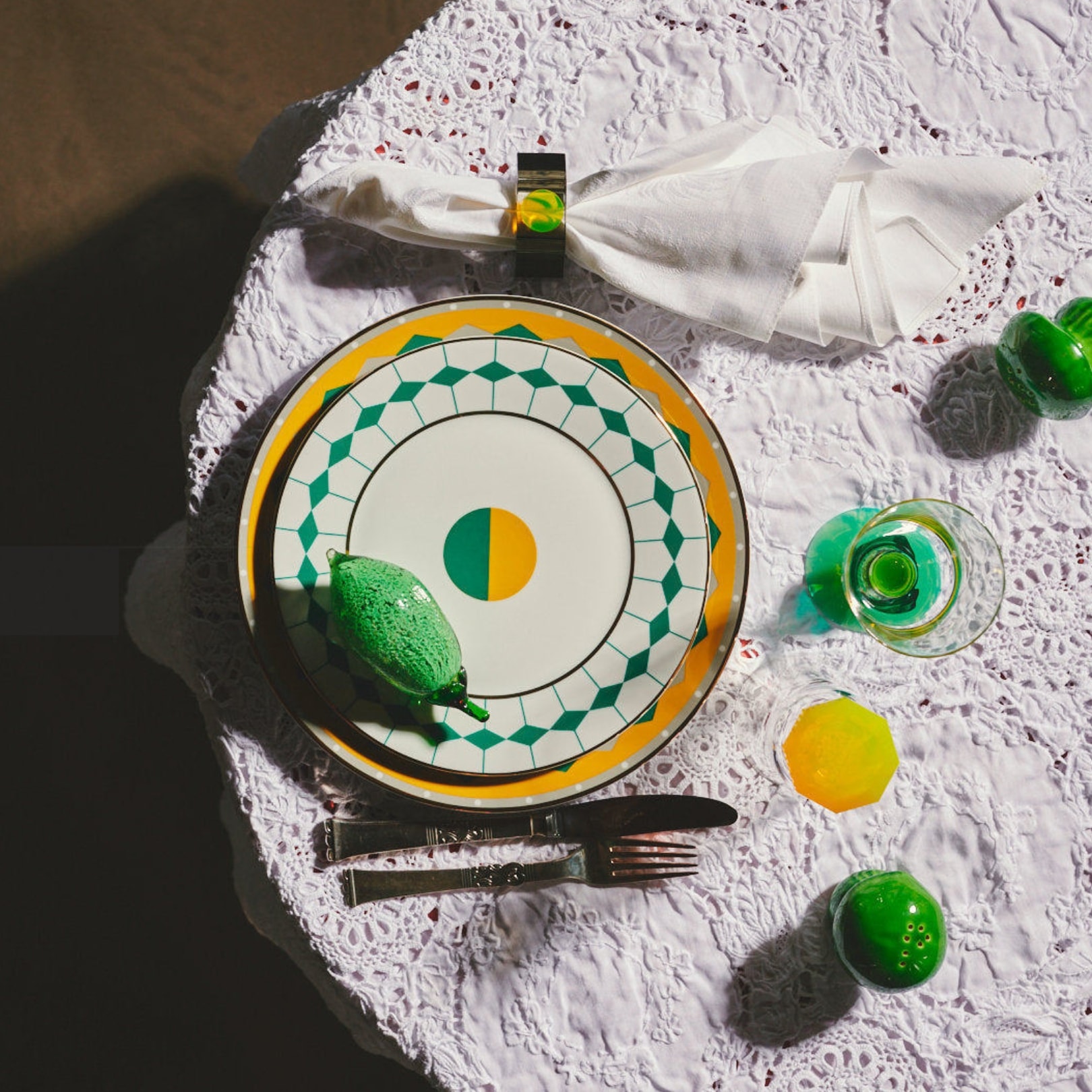 Reflections Copenhagen, Porcelain, Pair of Ponta Dessert Plates