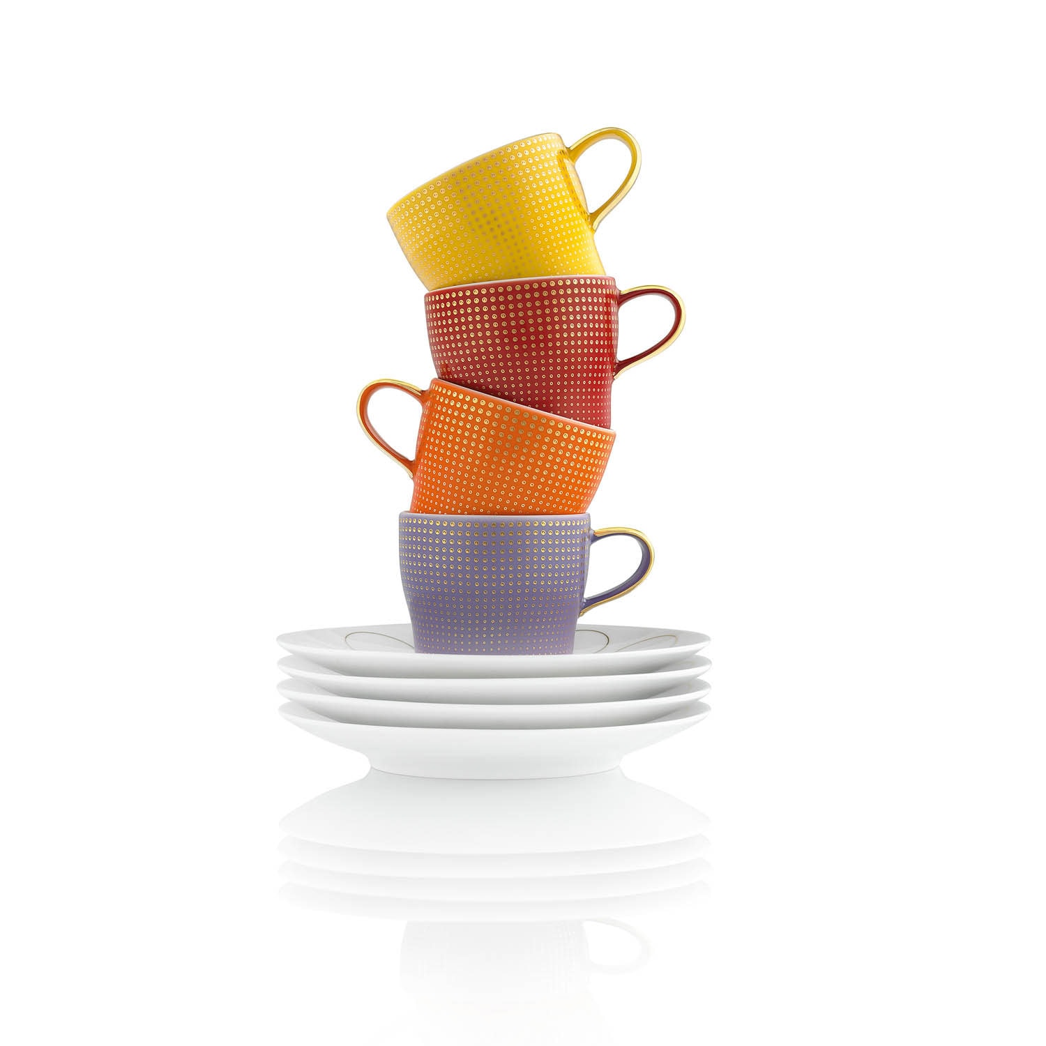 Fürstenberg, Auréole clair de lune, Espresso cup and saucer, yellow