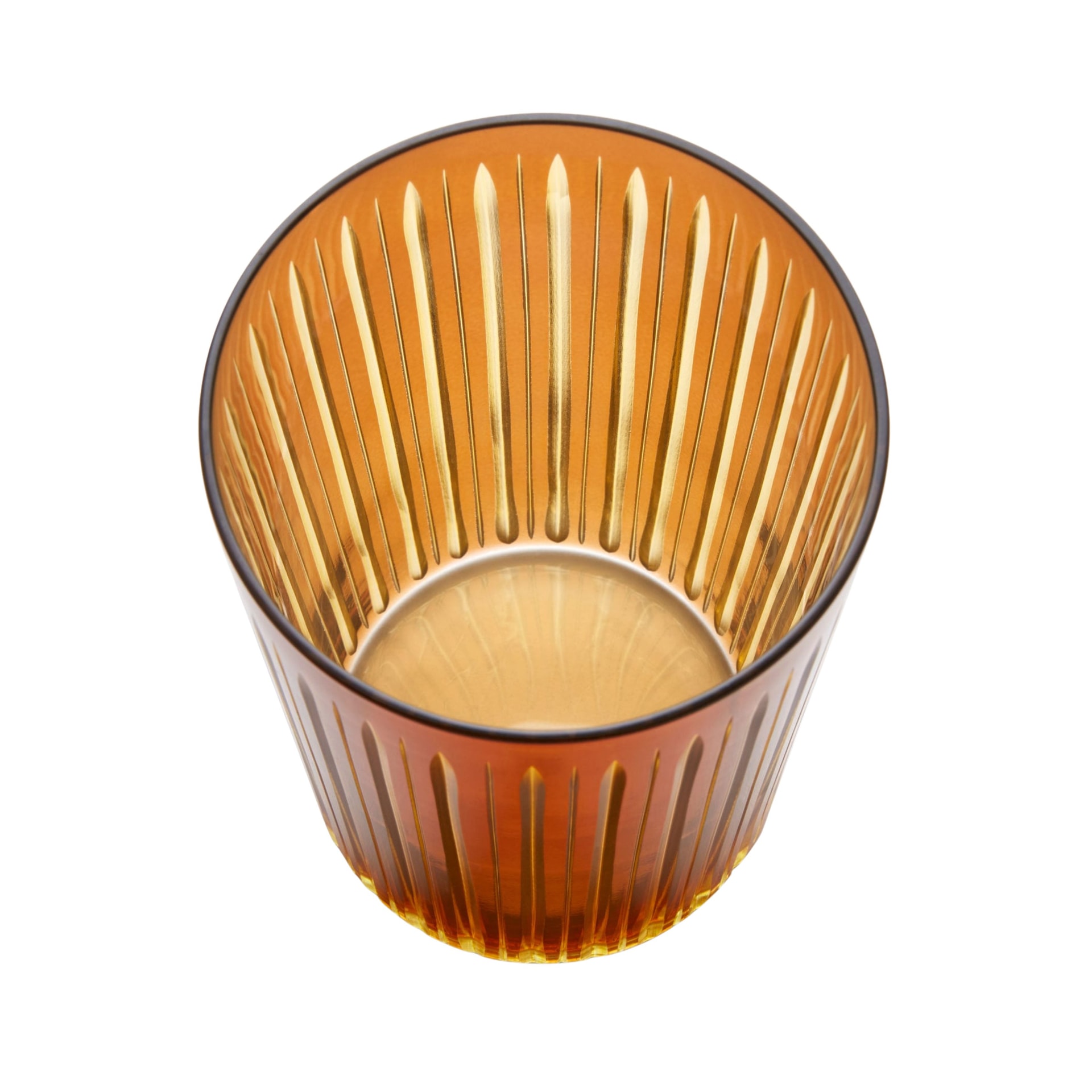 L'Objet, Prism, Set of 4 highball glasses, amber
