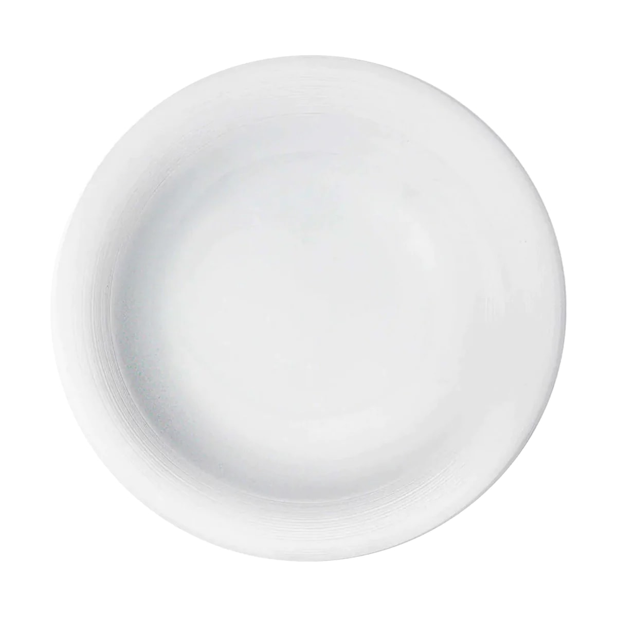 J.L Coquet, Hémisphère White Satin, Bubble rim soup plate 24cm
