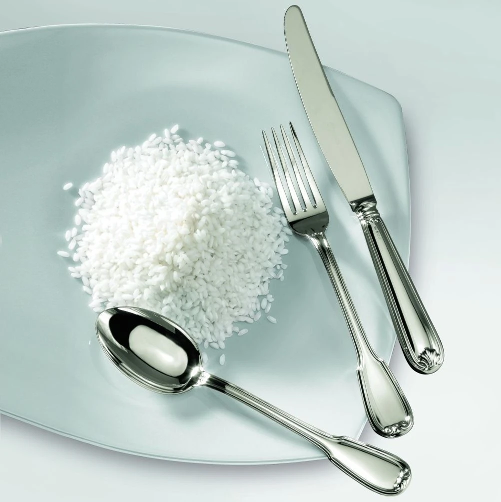 Schiavon, Francese cutlery, silver plated, Party fork