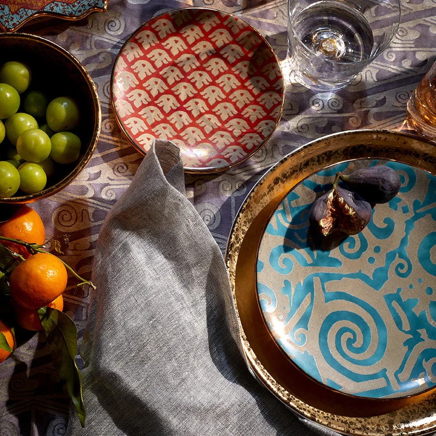 L'Objet, Fortuny, Maori rectangular platter