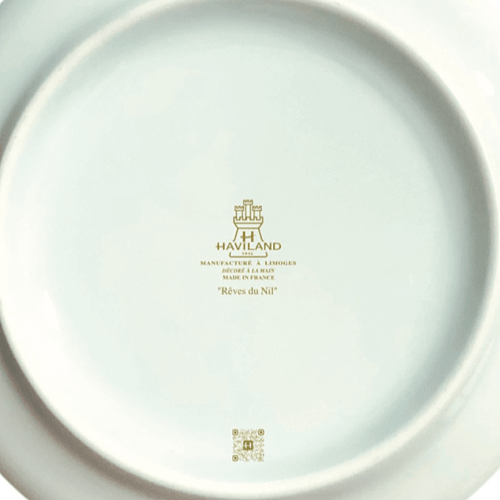 Haviland, Rêves du Nil Gold, Presentation plate
